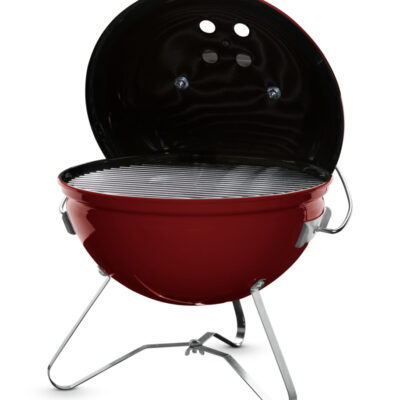 Smokey Joe Premium Crimson Lid Open