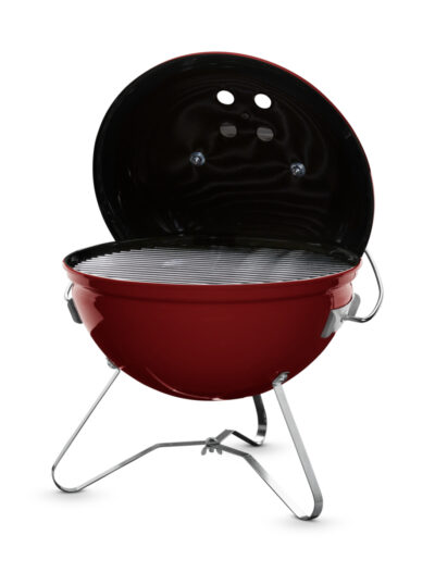 Smokey Joe Premium Crimson Lid Open