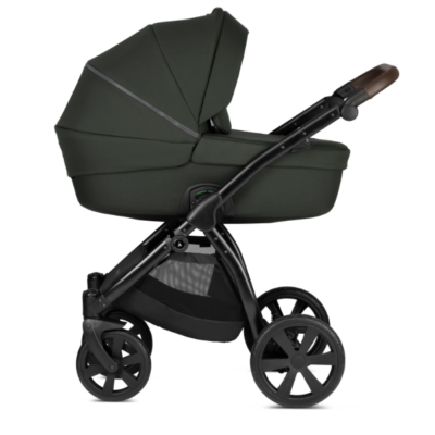 Luno All Trails Forest Green Pram Side Profile