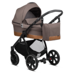 Sole Go Dark Brown Pram with Nursery Bag