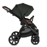 luno All Trails Forest Green Stroller Hood Extended