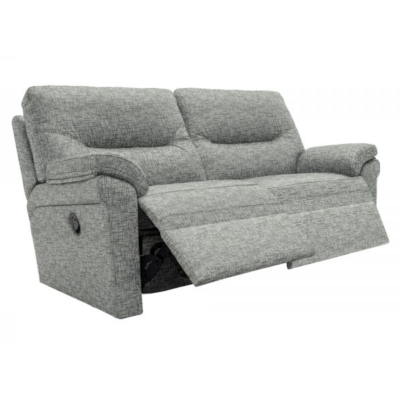 Seattle 2.5 Seater Sofa Double Man Recline Fab 1