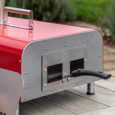 Sassari Pizza Oven Red Firebox Detail