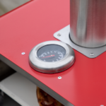 Sassari Pizza Oven Red Thermometer Detail