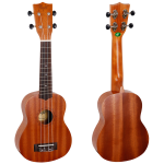 Flight ALMNUS310 Ukulele Front and Back